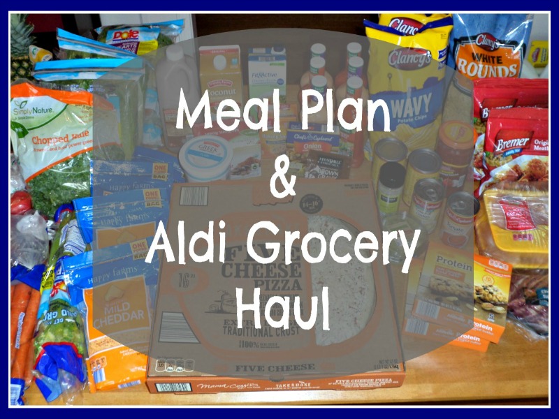 Meal Plan & Aldi Grocery Haul | January 23, 2017 - Tired Mommy Tales